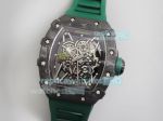 KV Factory Richard Mille RM35-02 Rafael Nadal Carbon Fiber Watch Green Rubber